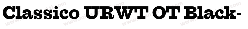 Classico URWT OT Black字体转换